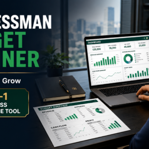 Businessman Budget Planner – Business Finance & Cash Flow Spreadsheet